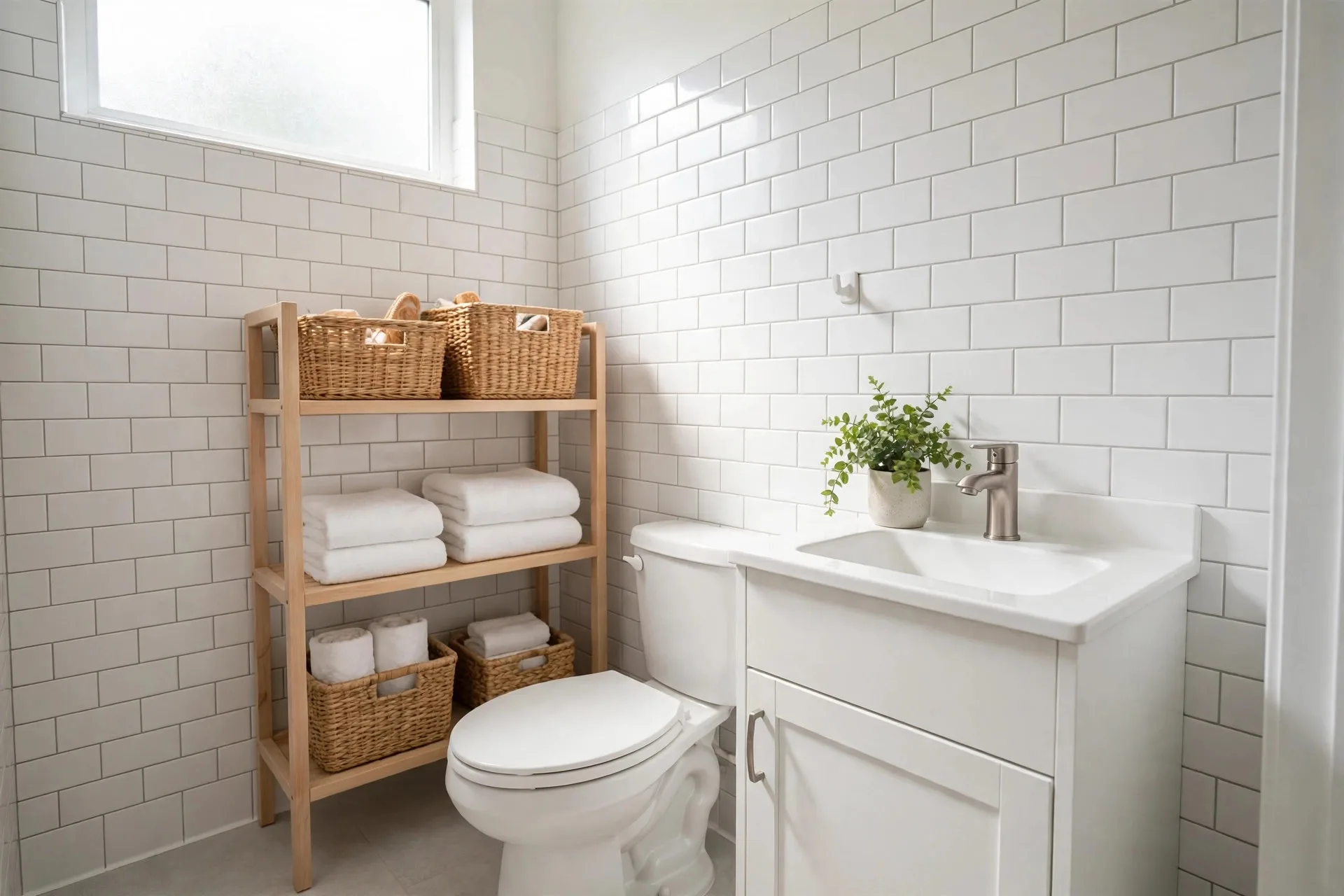 15 Small Bathroom Storage Ideas for Renters — No Drilling Required